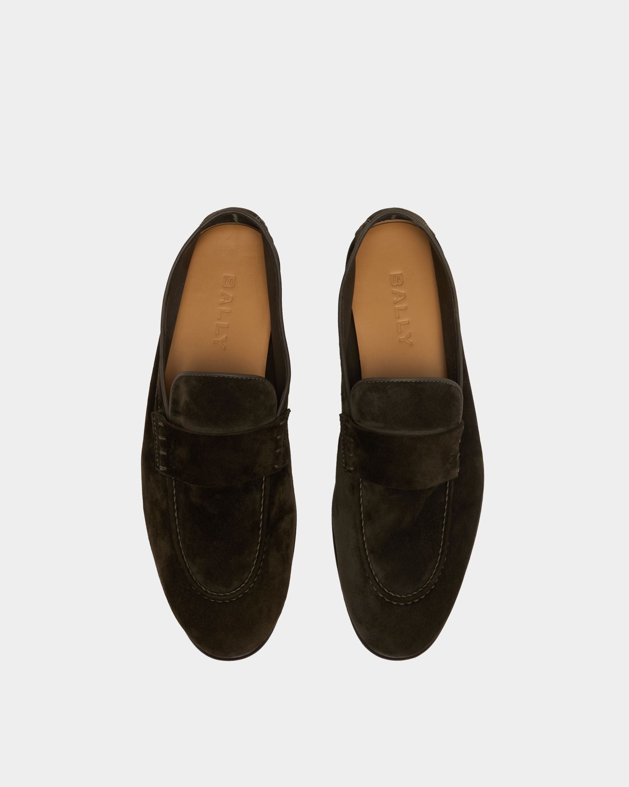 Bally Global - Elios Loafer in Green Suede - Green