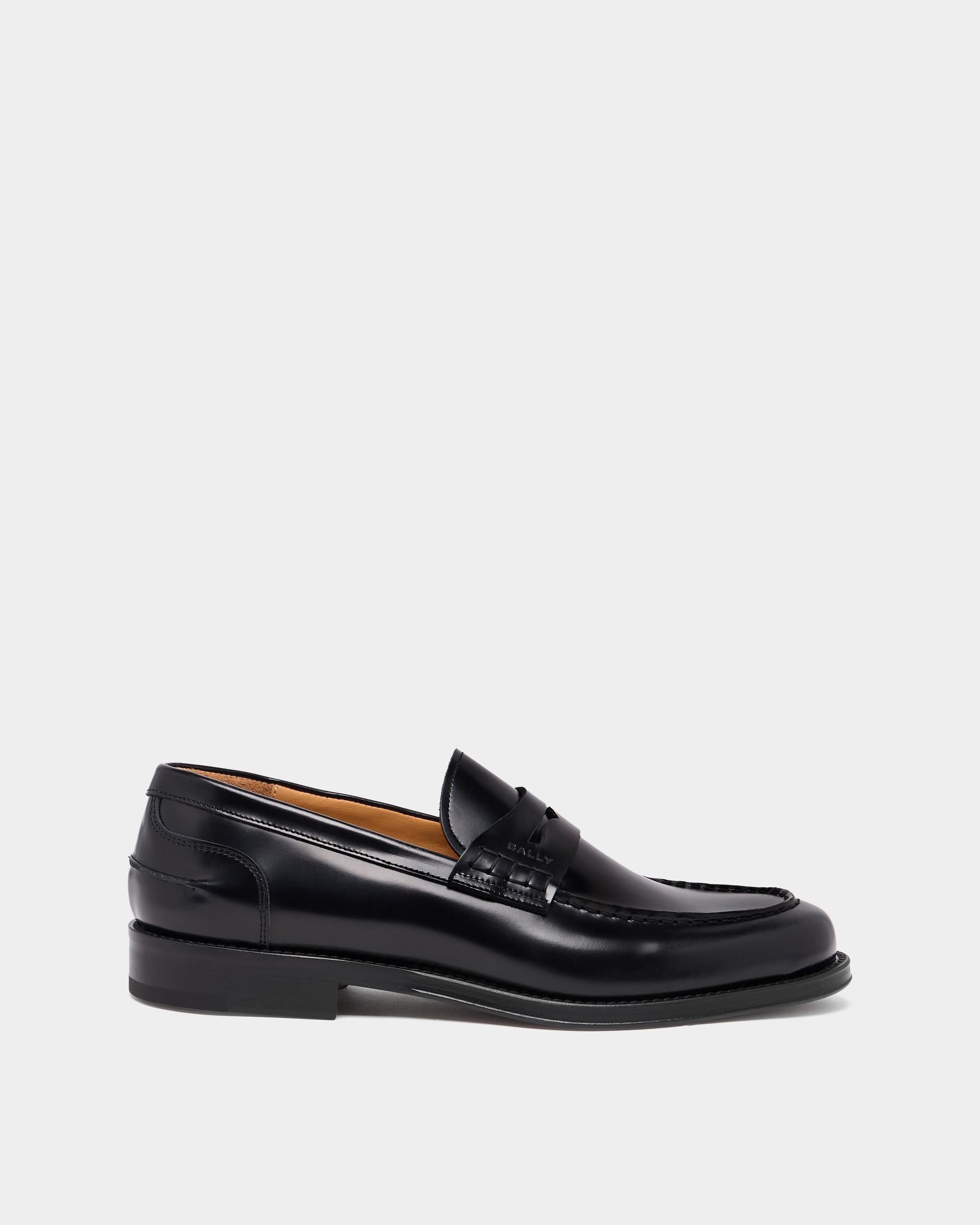 Bally Global - Flair Loafer in Black Brushed Leather - Black