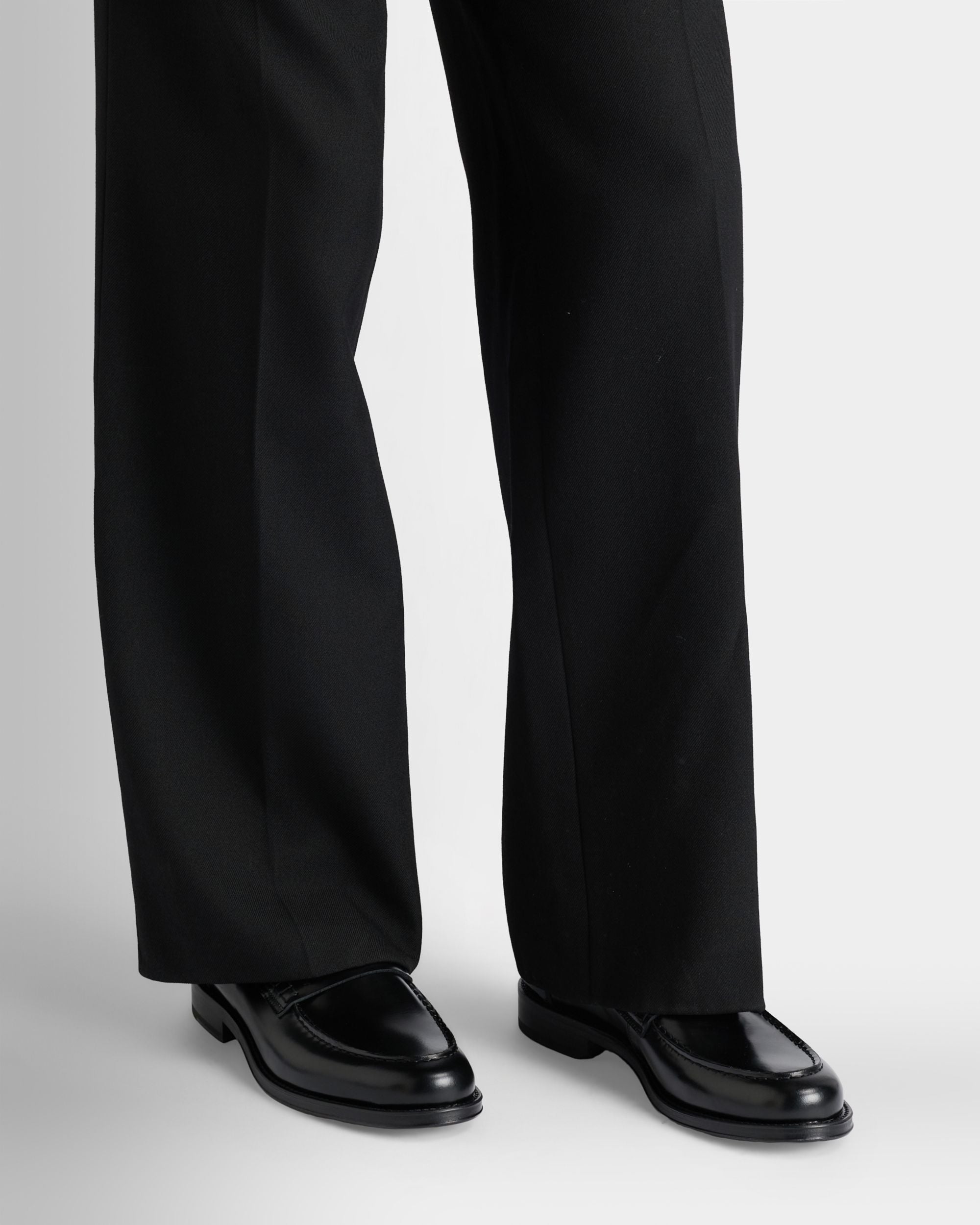 Bally Global - Flair Loafer in Black Brushed Leather - Black