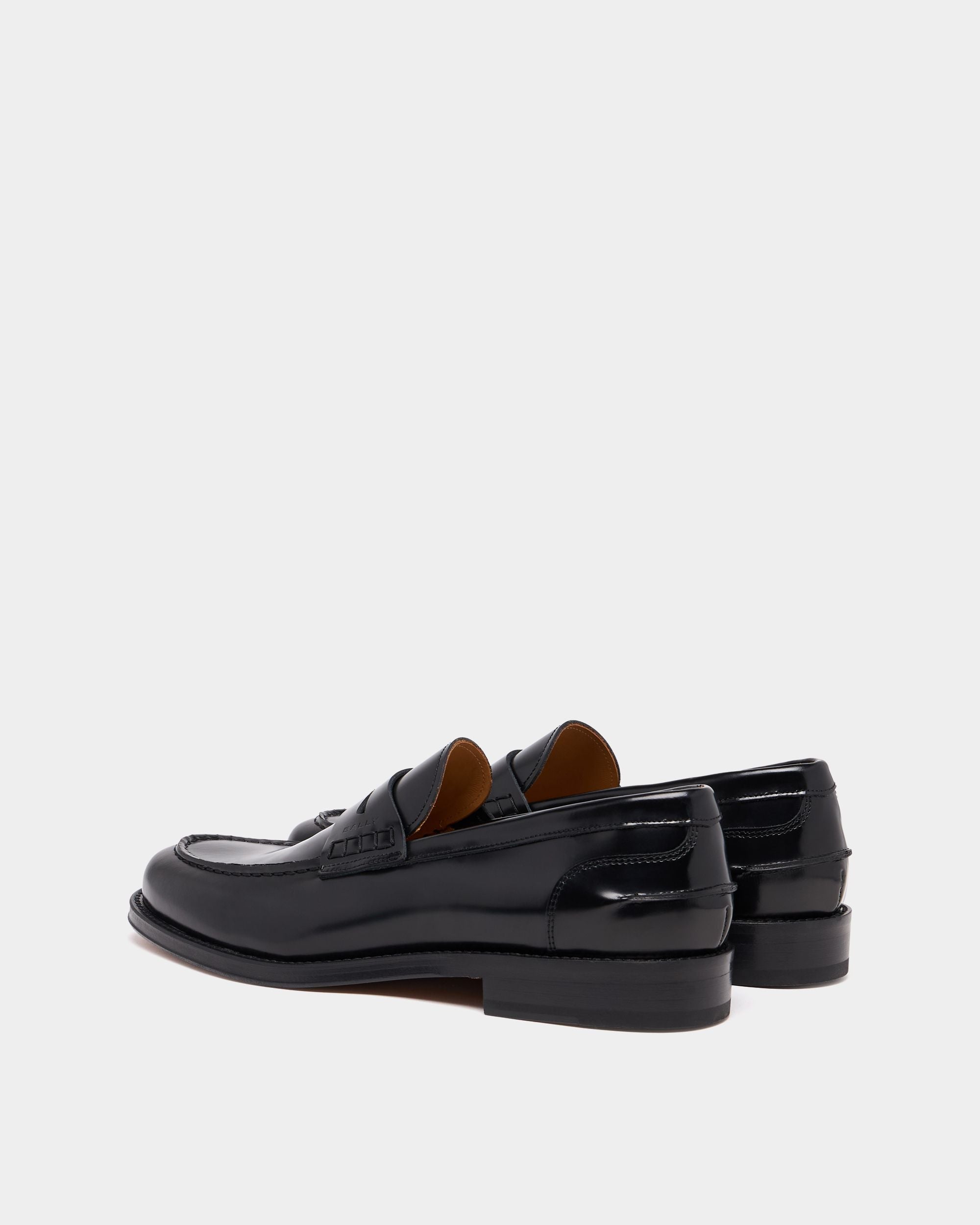 Bally Global - Flair Loafer in Black Brushed Leather - Black