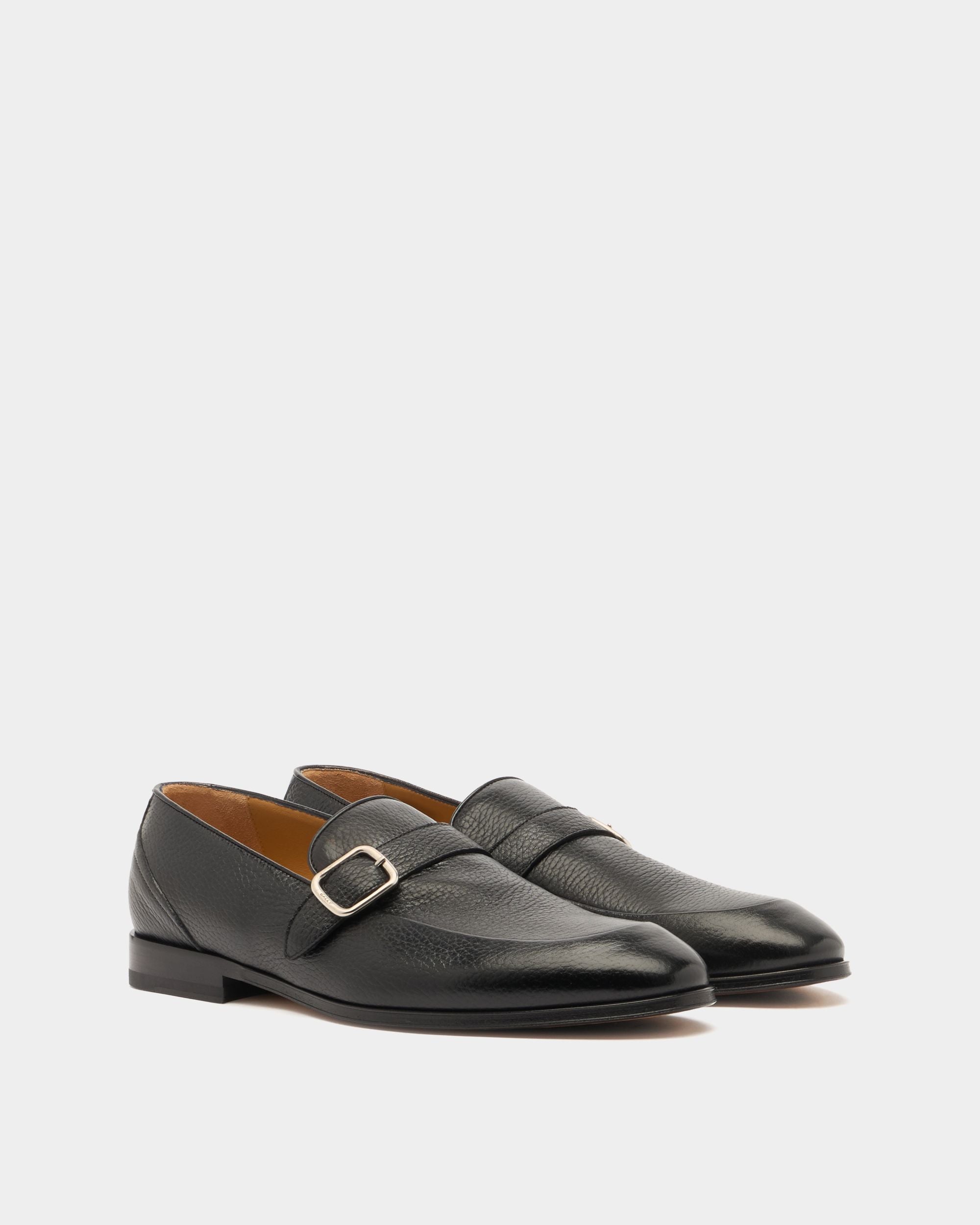 Bally Global - Regent Loafer in Black Grained Leather - Black