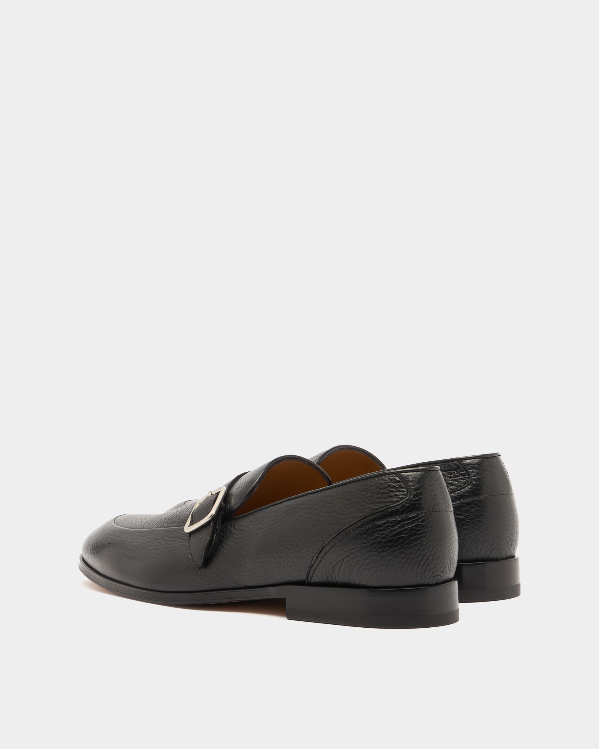 Bally Global - Regent Loafer in Black Grained Leather - Black