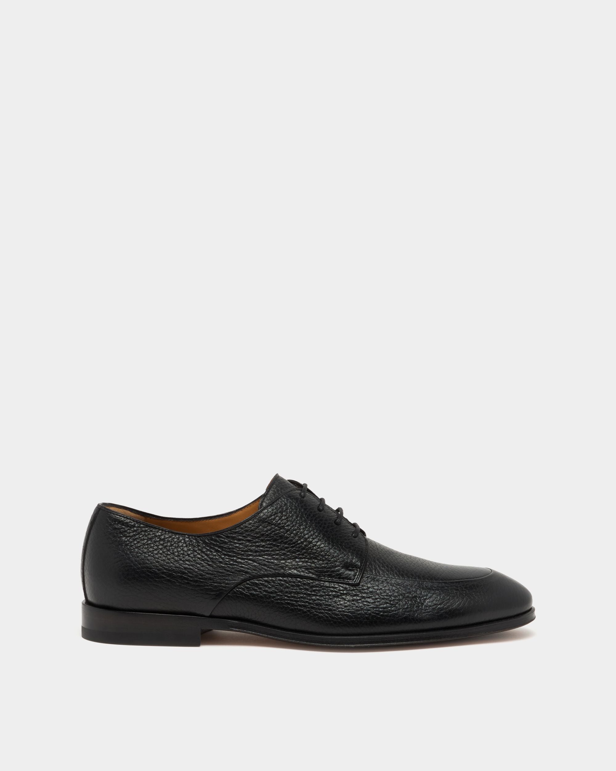 Bally Global - Zapato derby Regent de piel granulada negra - Negro