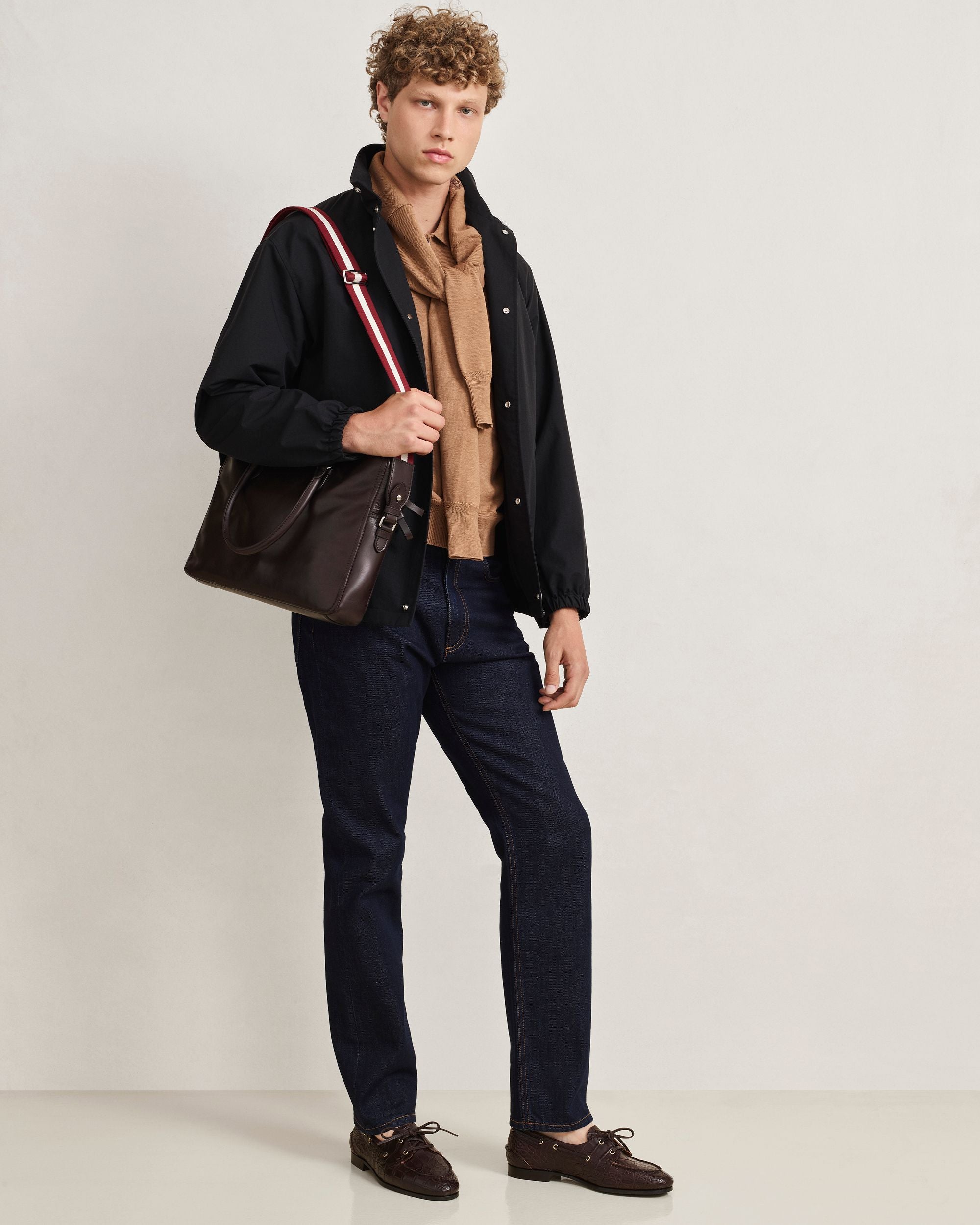 Bally Global - Mocassin Plume en cuir Ebano - Marron