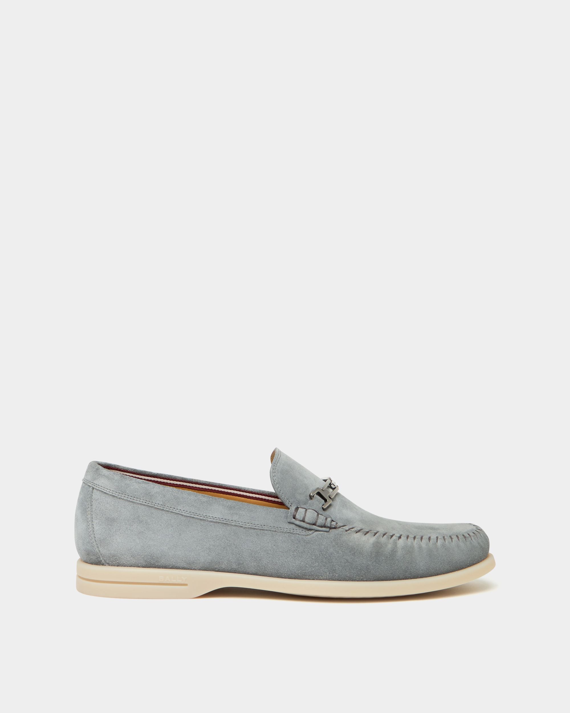 Bally Global - Switz Moc Loafer in Grey Suede - Grey