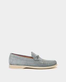 Switz Moc Loafer in Grey Suede