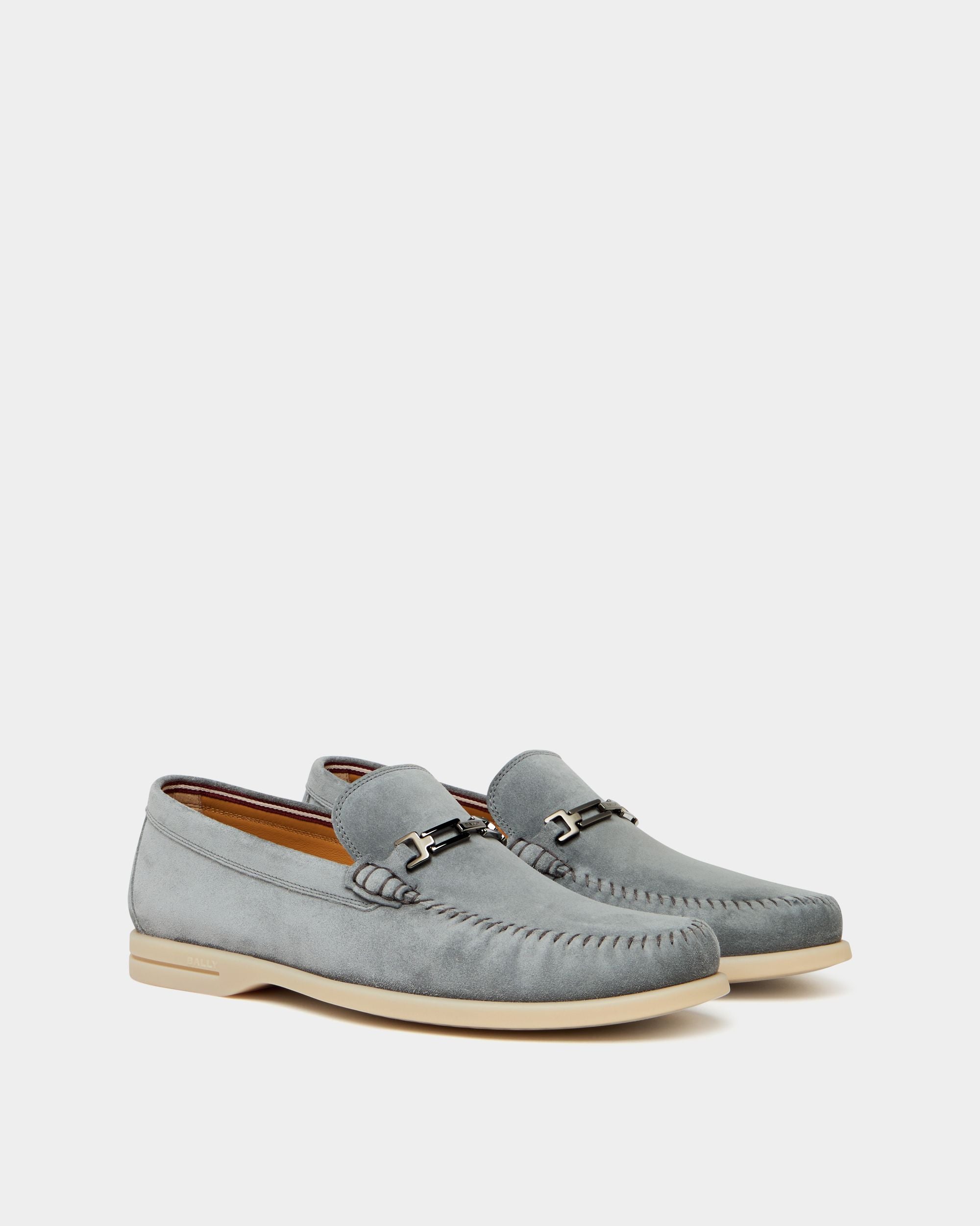 Bally Global - Switz Moc Loafer in Grey Suede - Grey