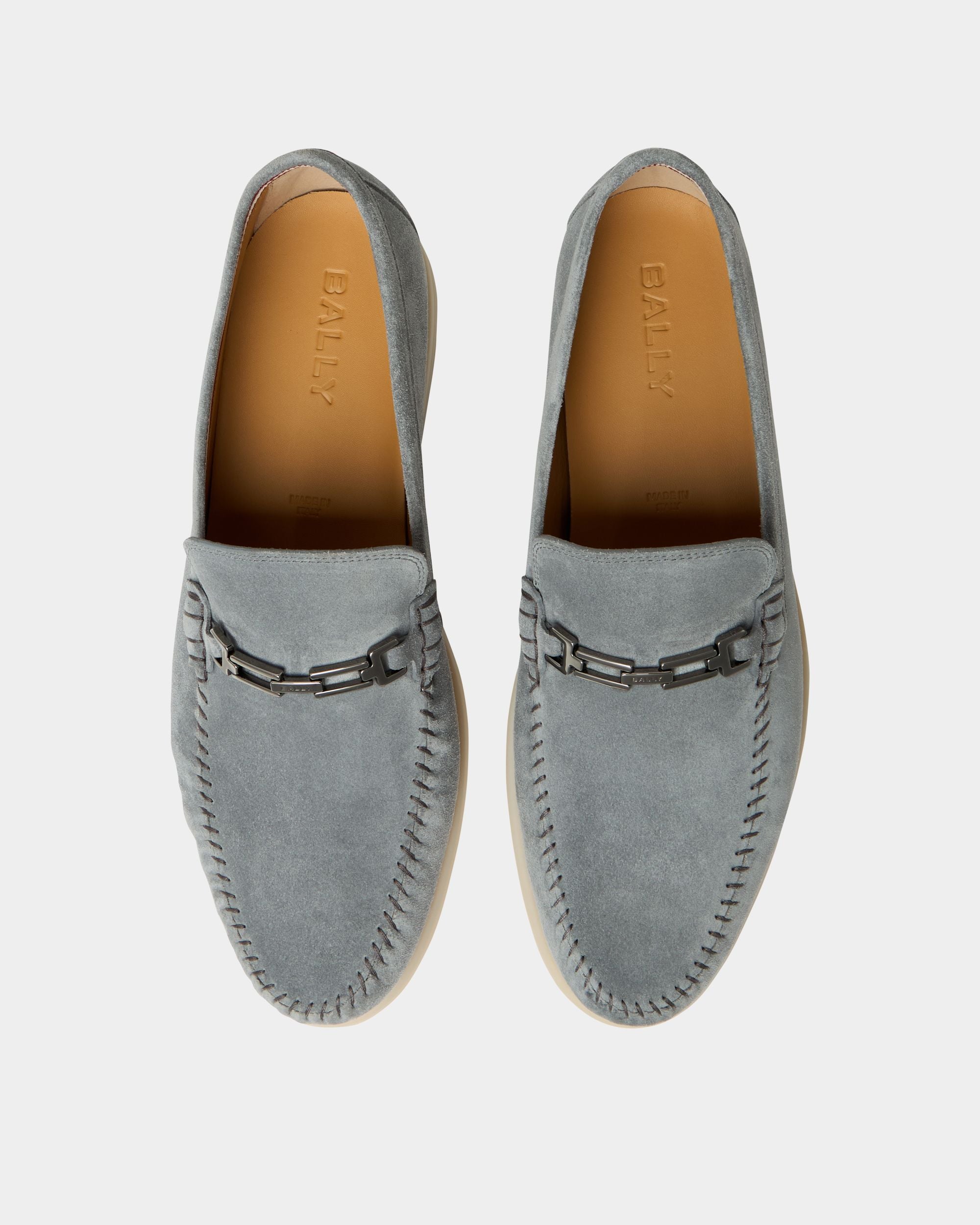 Bally Global - Switz Moc Loafer in Grey Suede - Grey