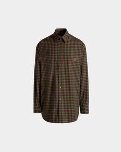 Chemise À Manches Longues En Coton Multicolore À Carreaux