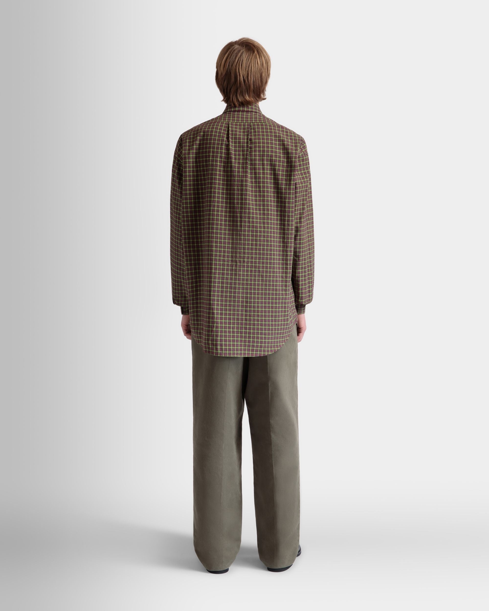 Bally Global - Chemise À Manches Longues En Coton Multicolore À Carreaux - Multicolore