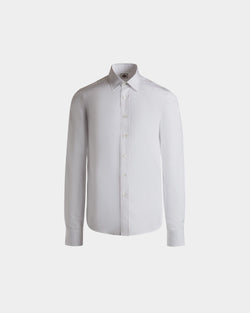 Adrien Brody Travel Collection Long Sleeve Shirt In White Cotton