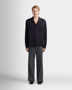 Christmas Capsule Shirt in Navy Blue Twill