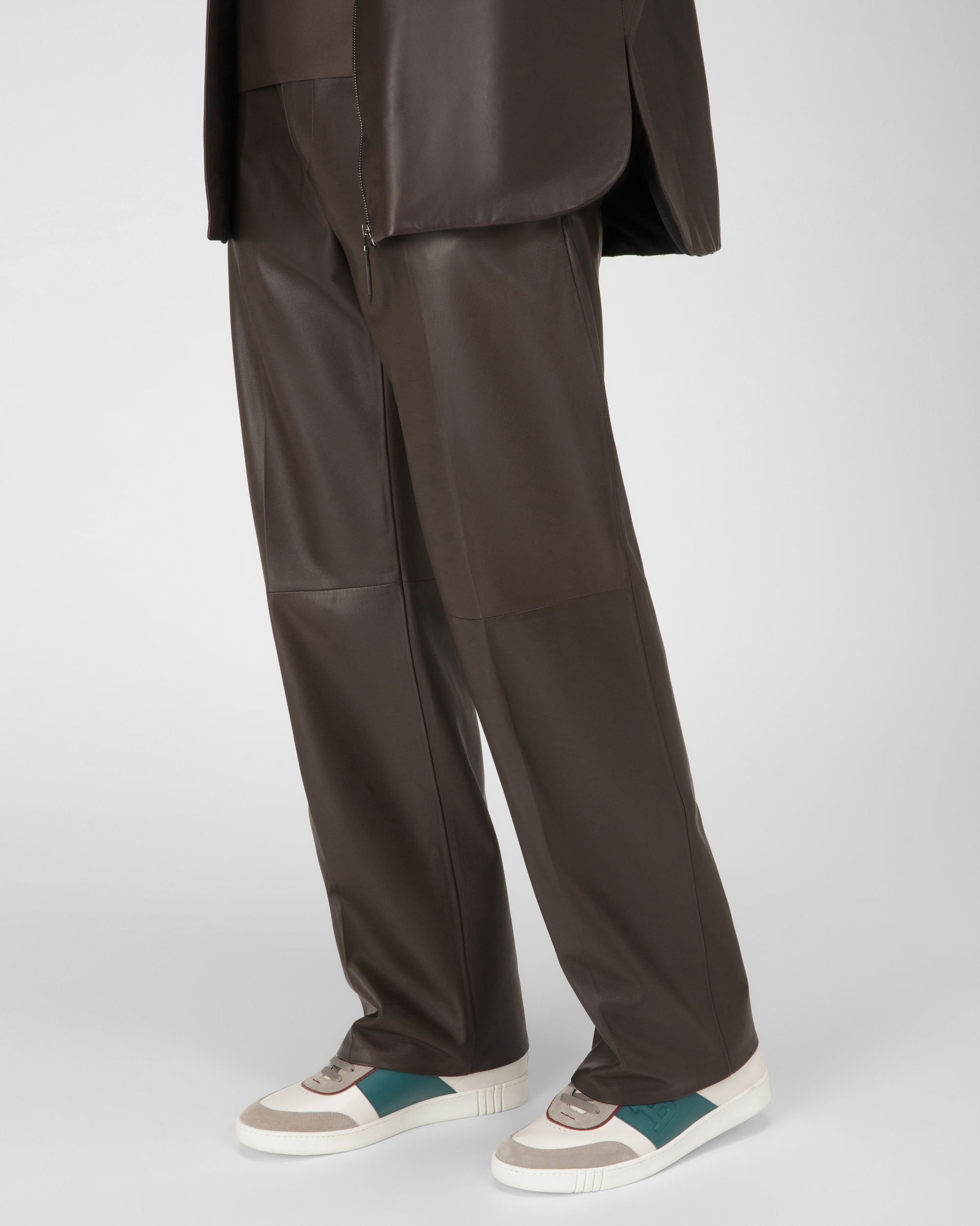 Bally Global - Wallys Zapatillas En Cuero Y Ante De Color Blanco Y Gris - Blanco