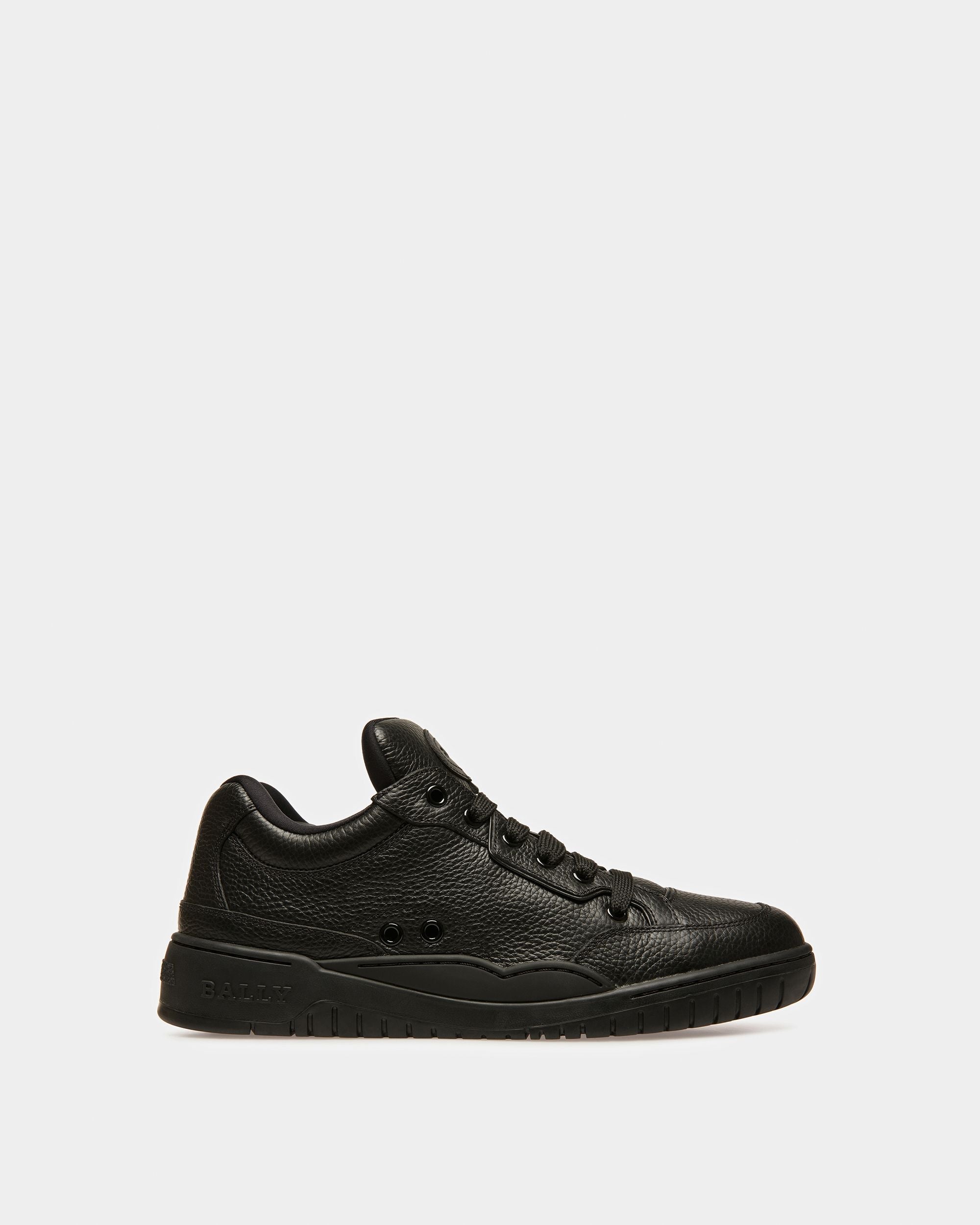 Bally Global - Kiro Leather Sneakers In Black - Negro