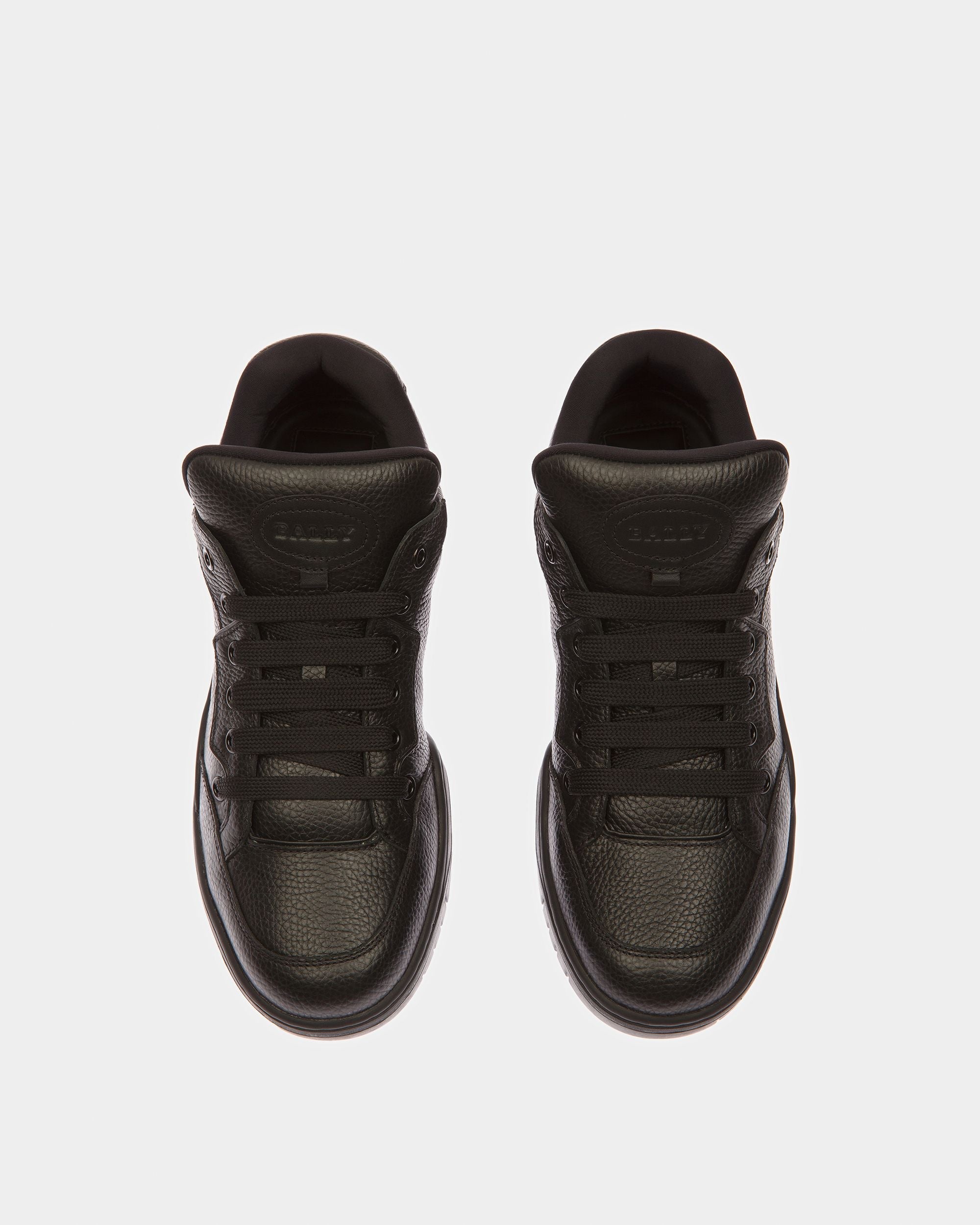 Bally Global - Kiro Leather Sneakers In Black - Negro