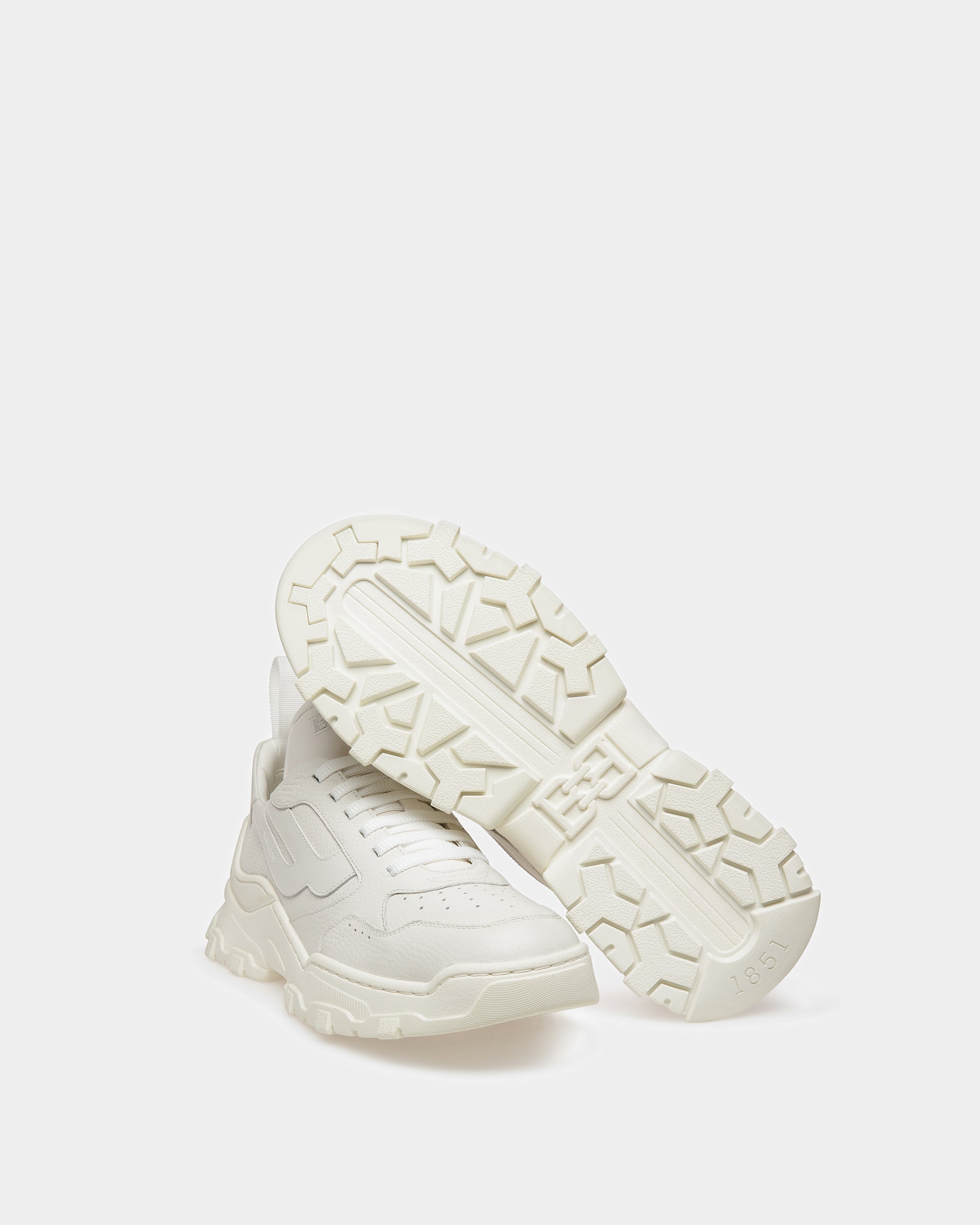 Bally Global - Holden Leather Sneakers In White - Blanco