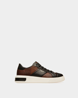 Myller Sneakers En Cuir Noir Et Marron