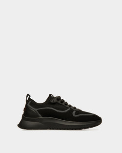 Zapatilla Davyn De Malla Y Piel Negra