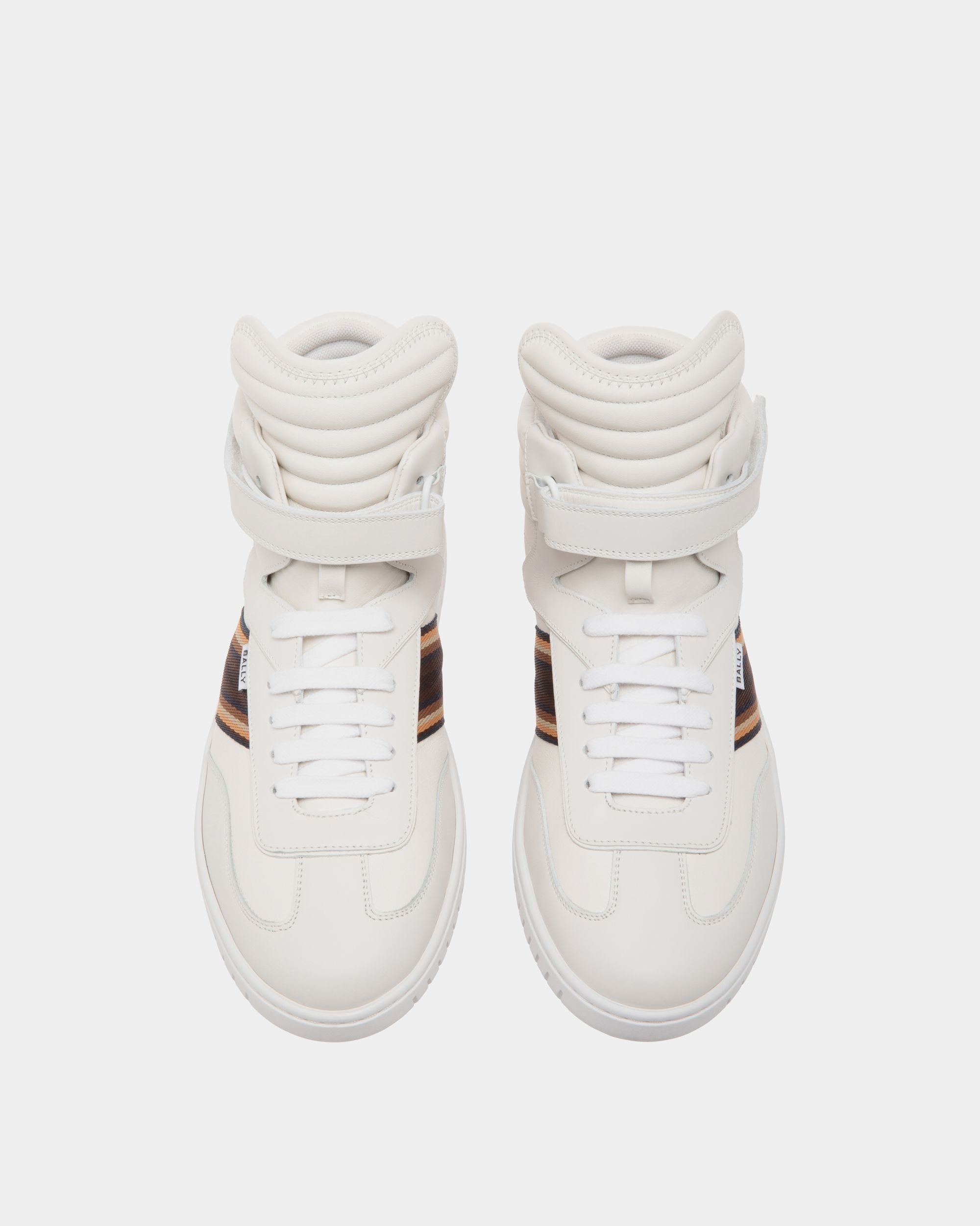 Bally Global - Zapatilla Player De Piel Blanca - Blanco