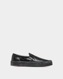 Sneaker Santa Ana En Cuir Gaufré Noir
