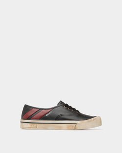 Zapatilla Santa Ana De Piel Negra