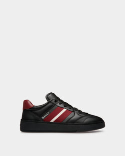 Sneaker Raise En Cuir Noir