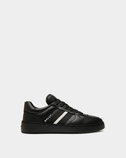 Sneaker Raise En Cuir Noir