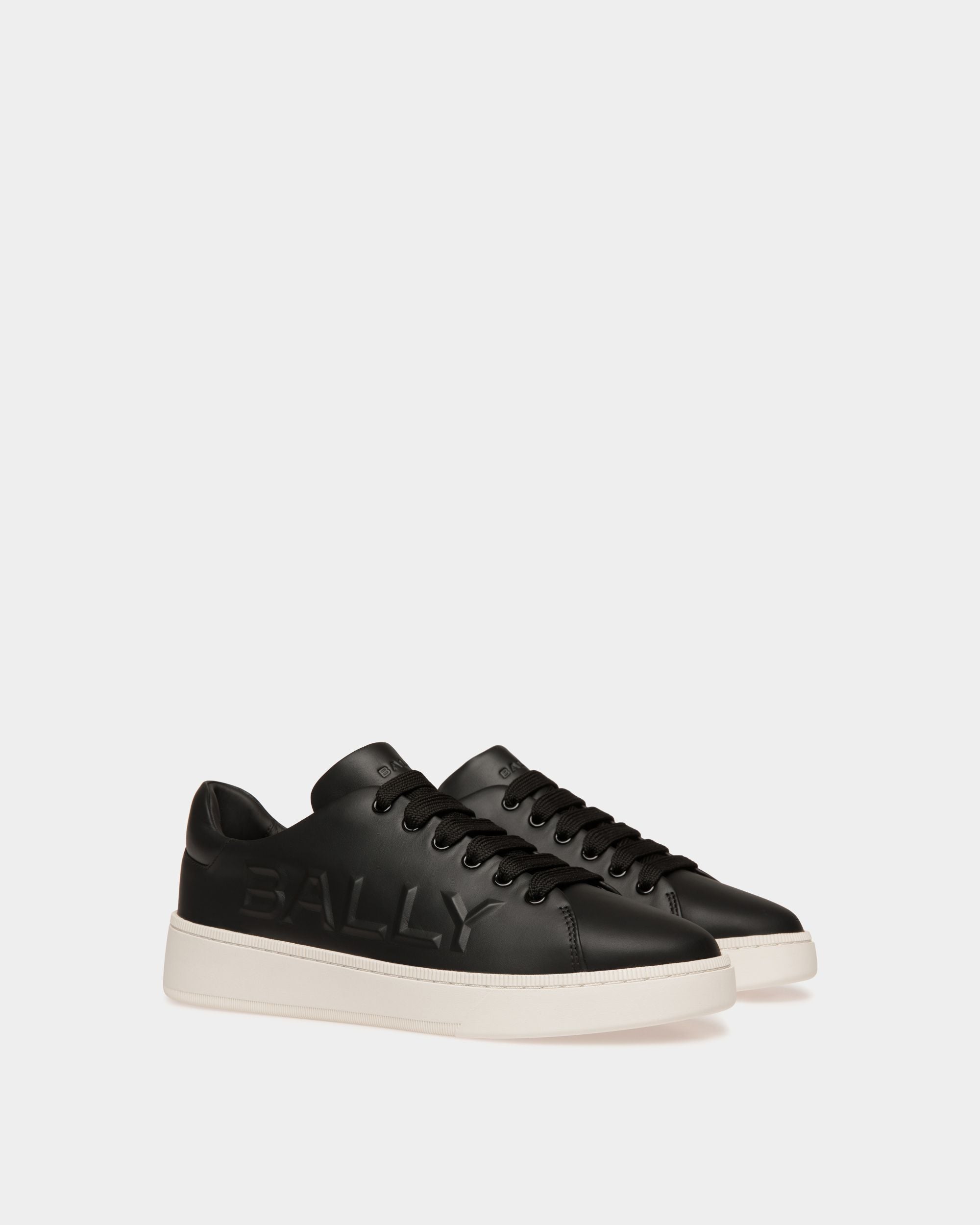 Bally Global - Zapatilla Raise De Piel Negra - Negro