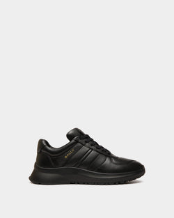 Outline Sneaker in Black Leather