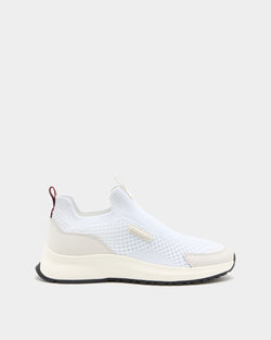 Outline Sneaker in White Fabric