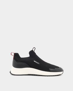 Outline Sneaker in Black Fabric
