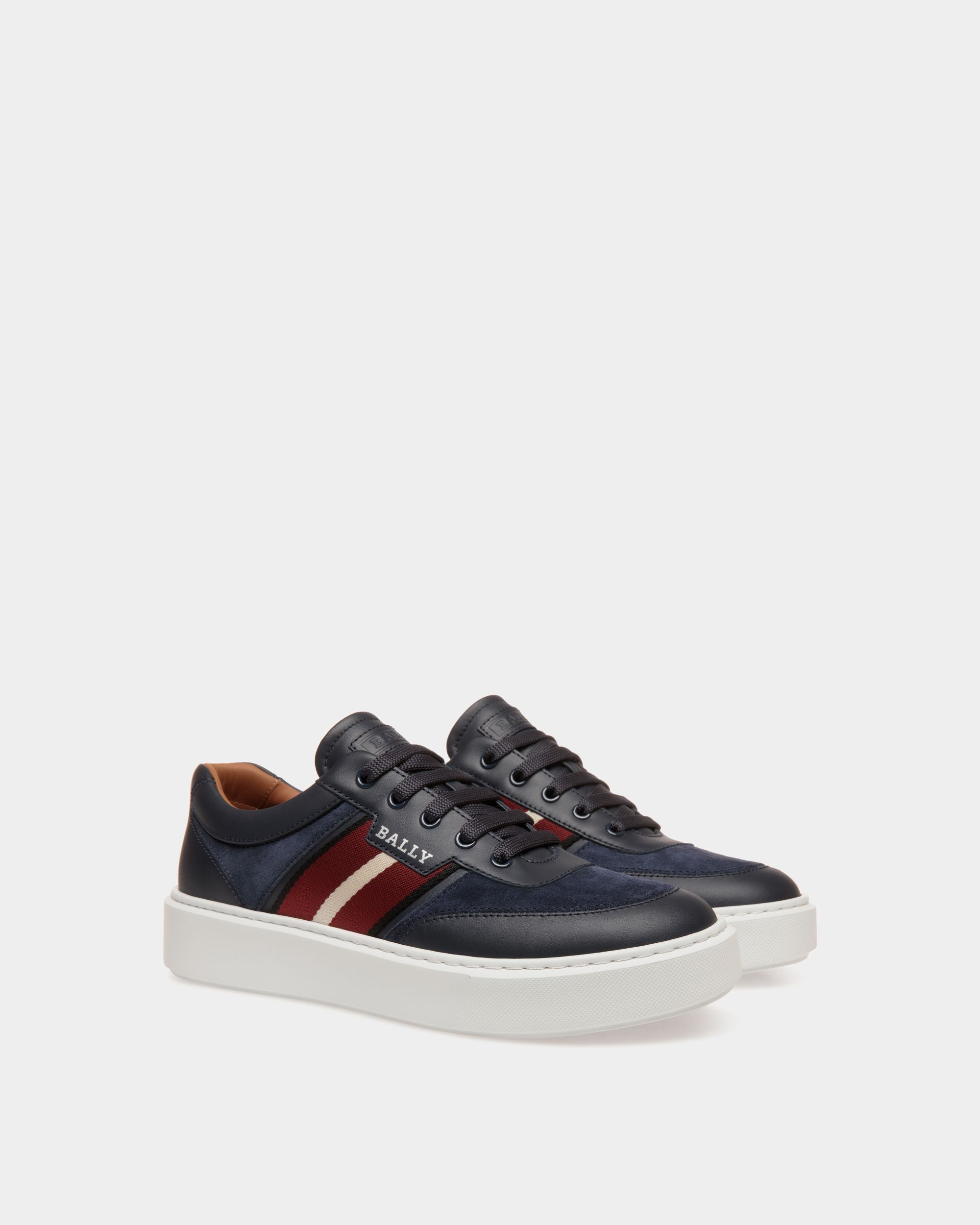 Bally Global - Sneaker In Blue Leather - Blue