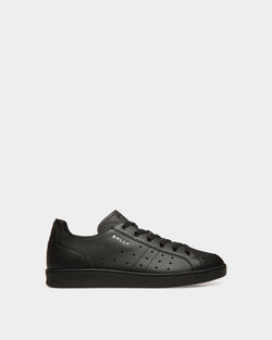 Tennis Sneaker in Black Leather