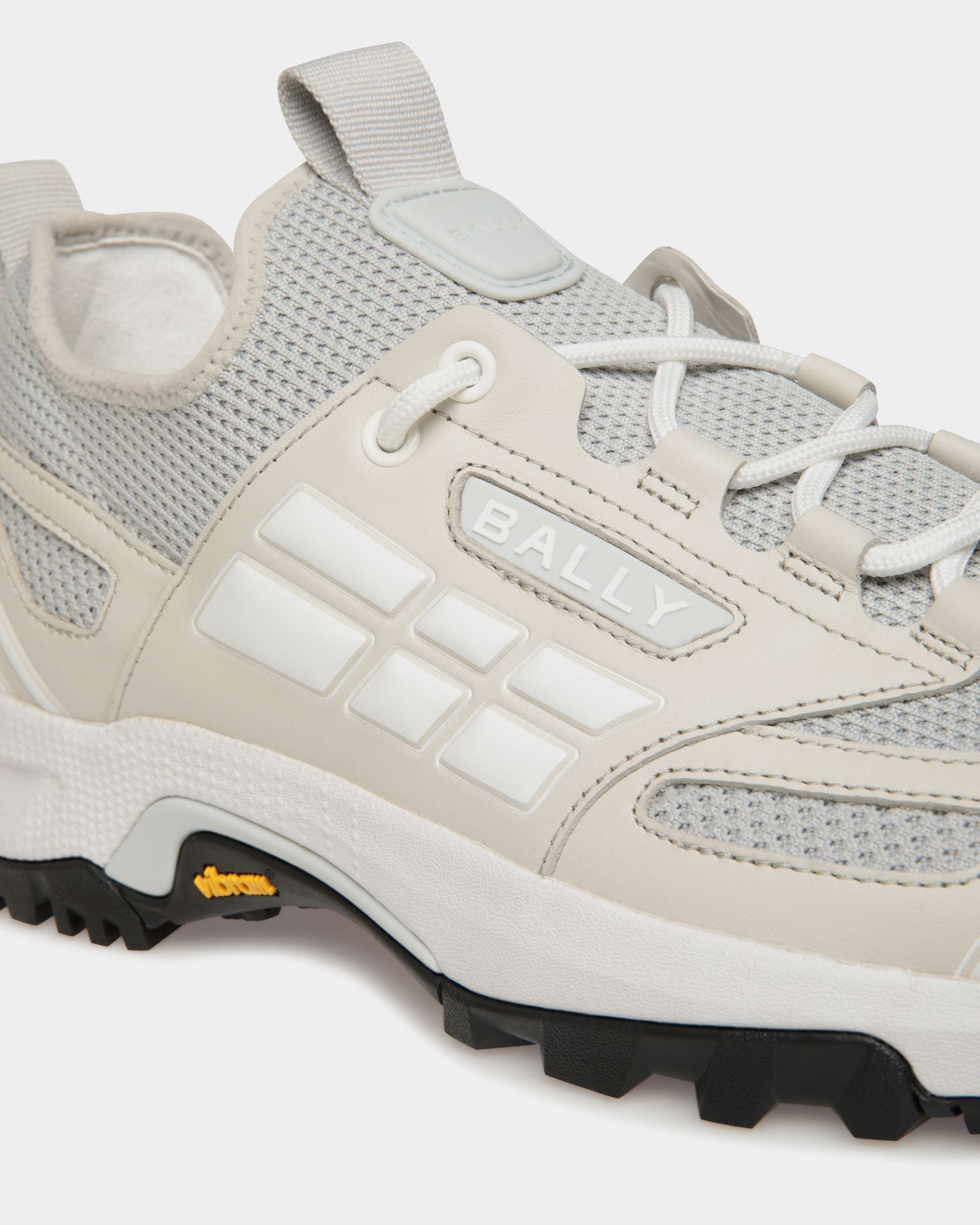 Bally Global - Faster Sneaker in Dusty White Knit - White