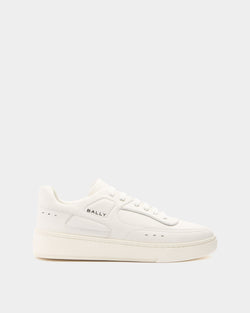 Sneaker Raise En Cuir Blanc