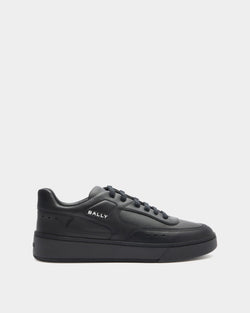Sneaker Raise En Cuir Noir
