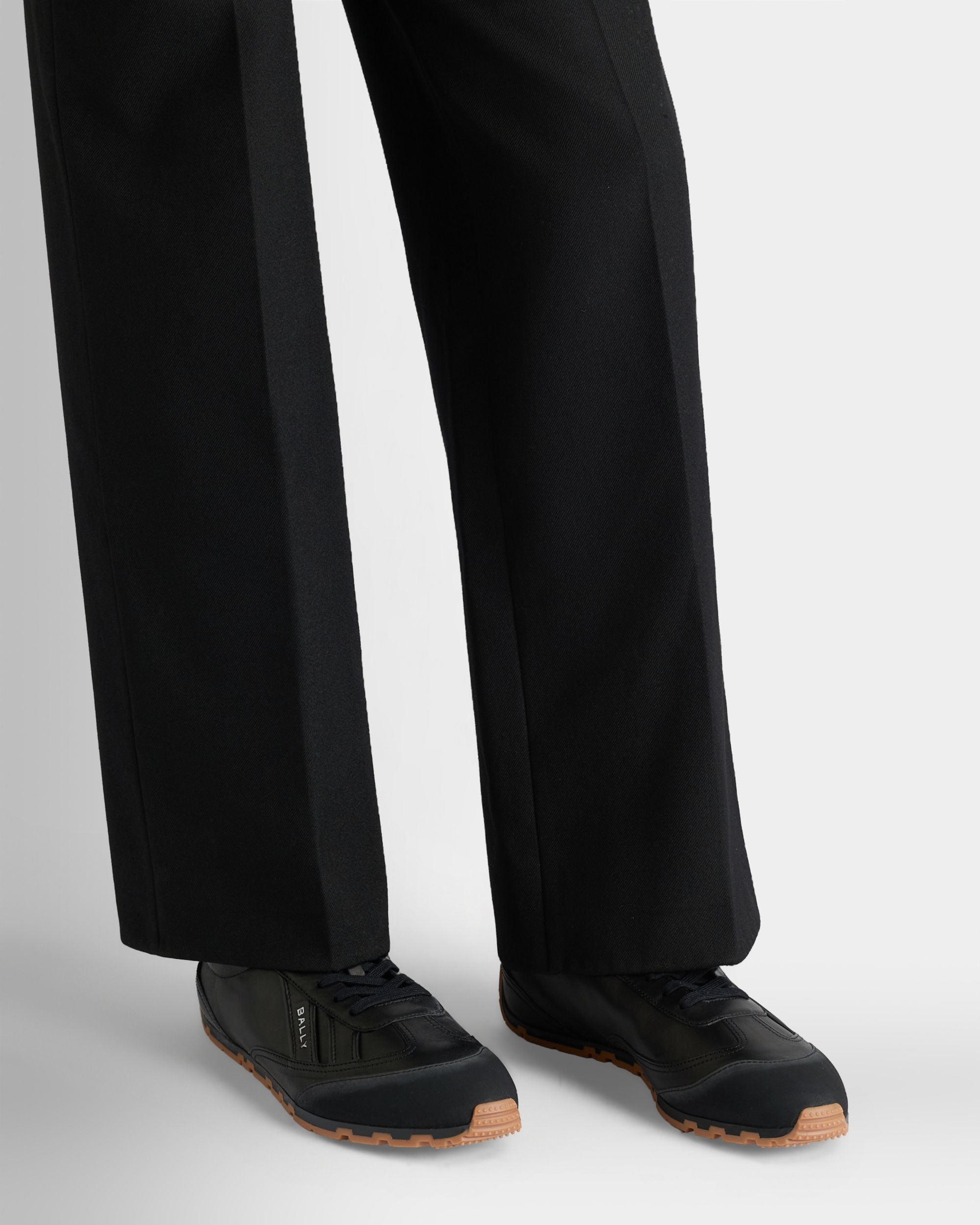 Bally Global - Zapatilla Quarry De Piel Negra - Negro