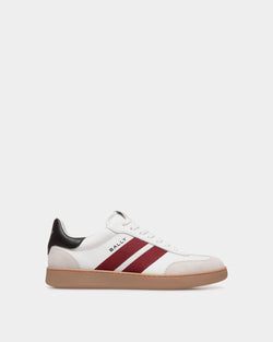 Retro Crest Sneaker in White Leather