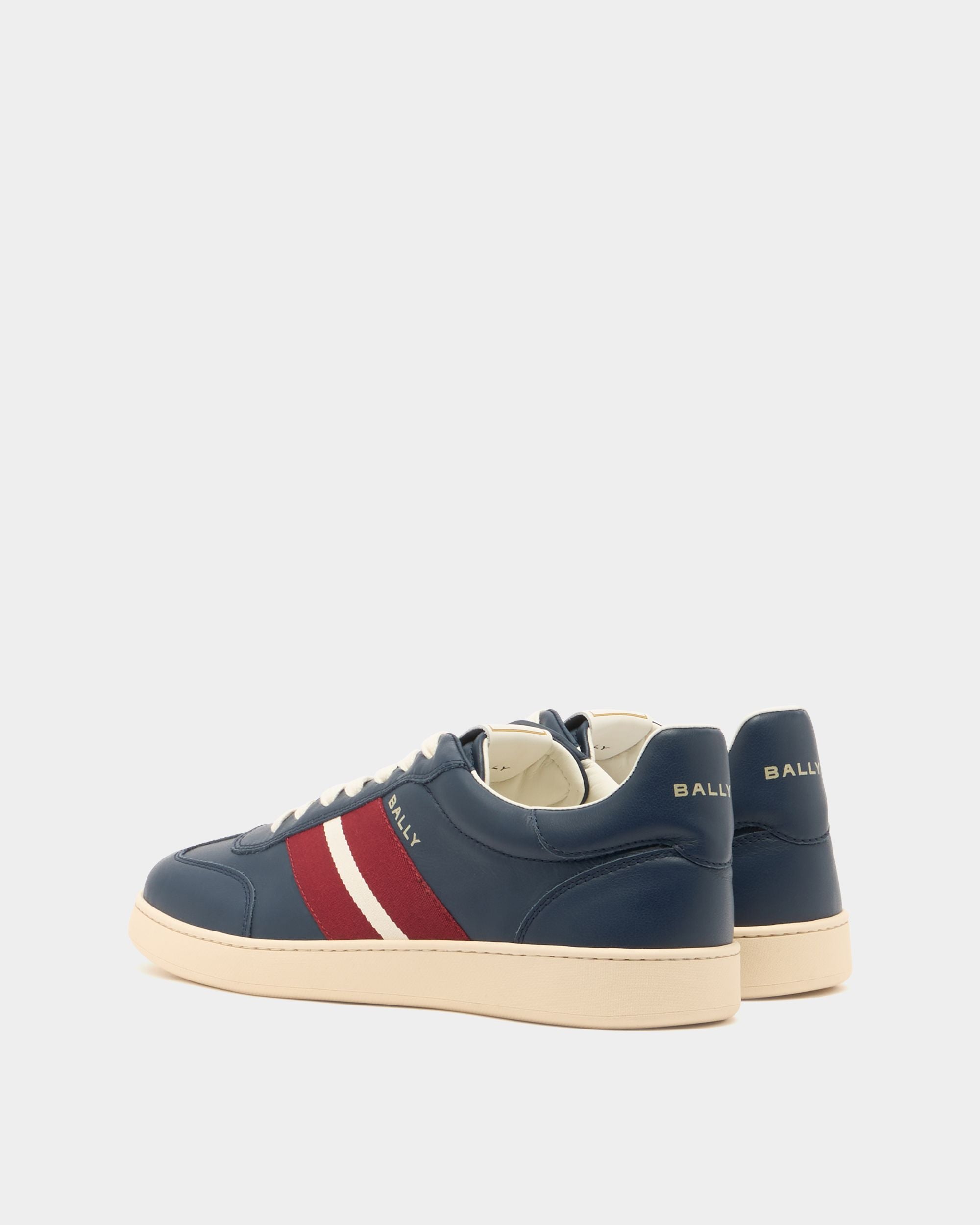 Bally Global - Retro Crest Sneaker in Blue Leather - Blue