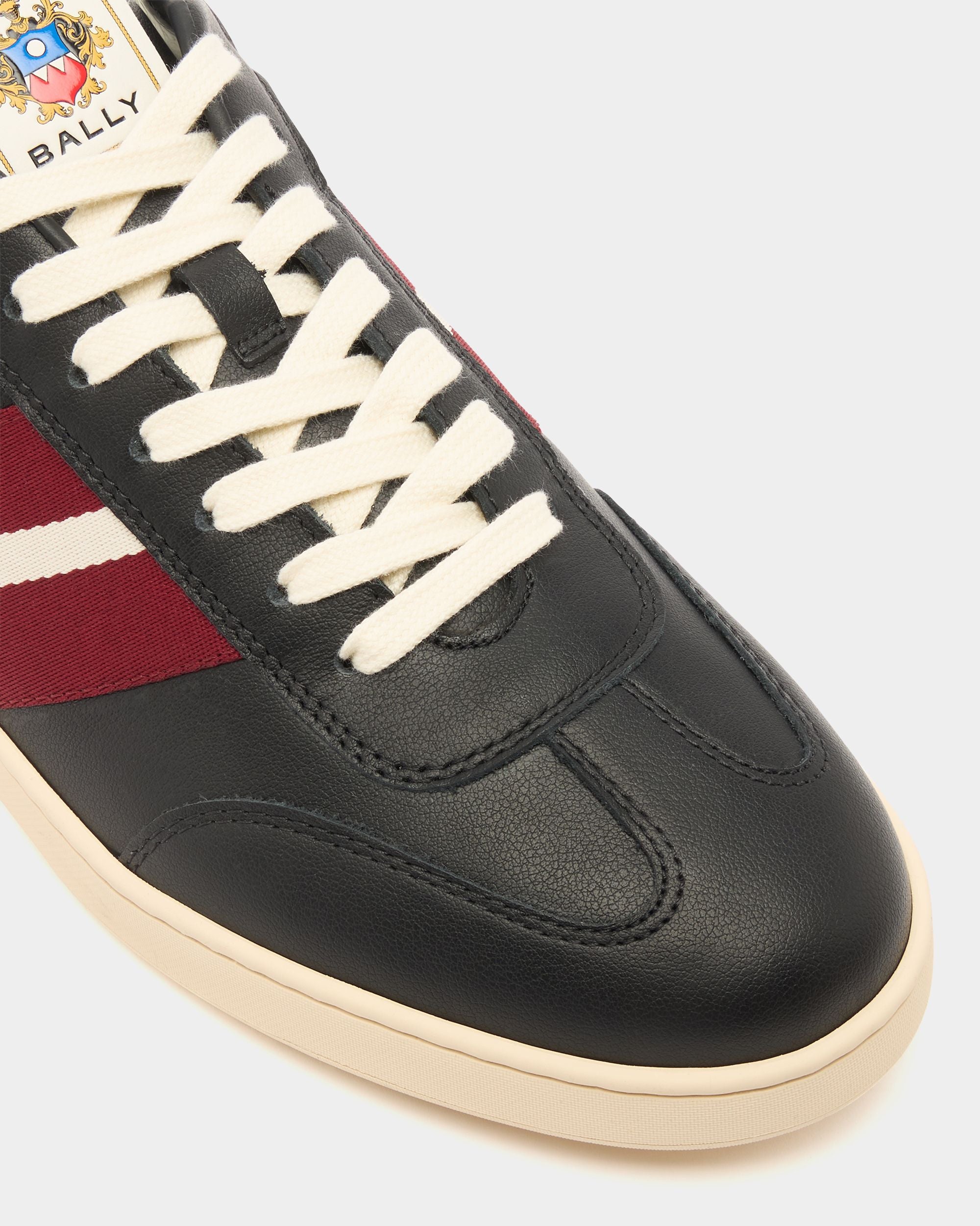 Bally Global - Retro Crest Sneaker in Black Leather - Black