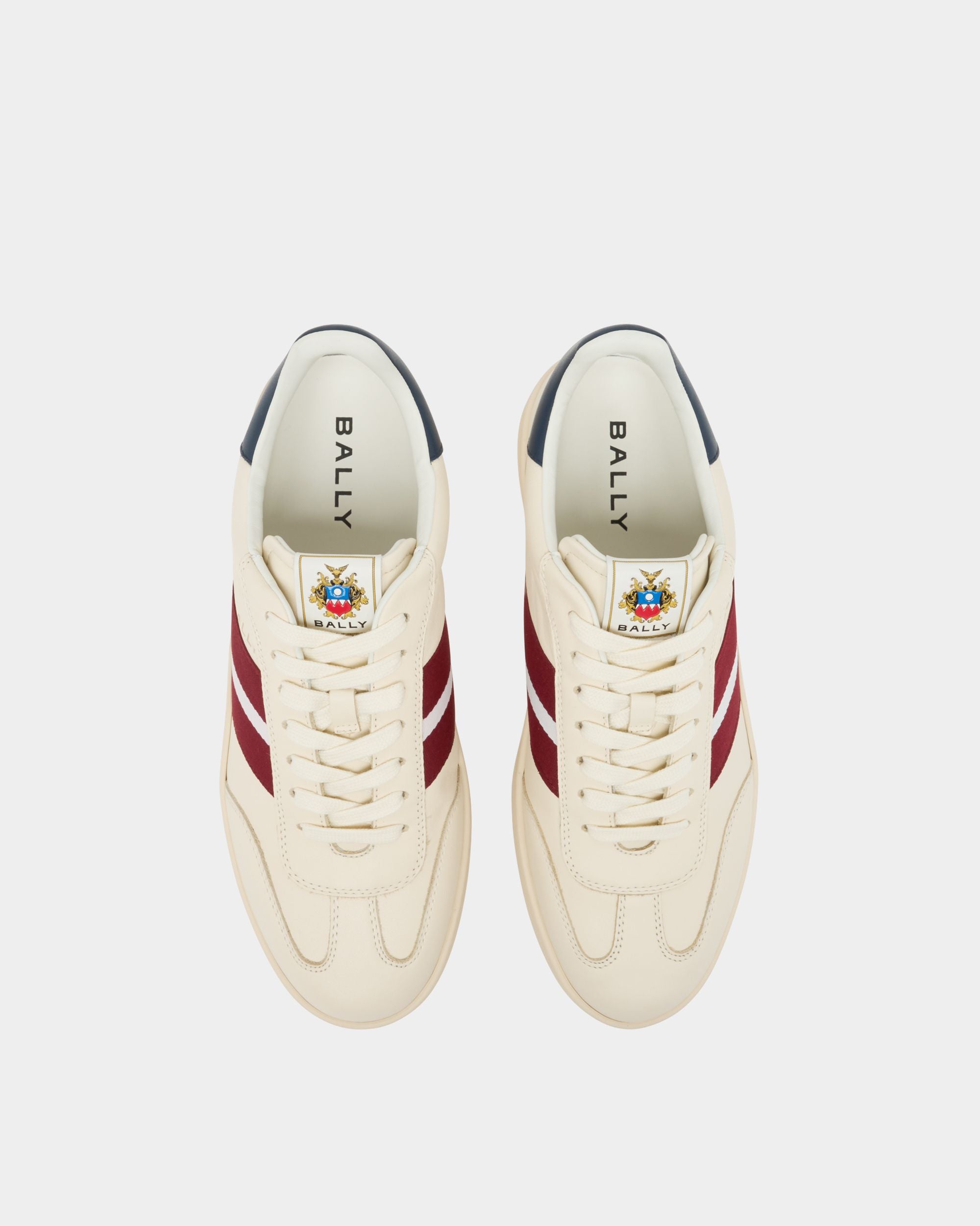 Bally Global - Retro Crest Sneaker in White Leather - White