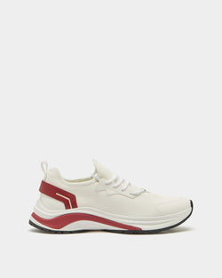 Woge Sneaker in White Fabric
