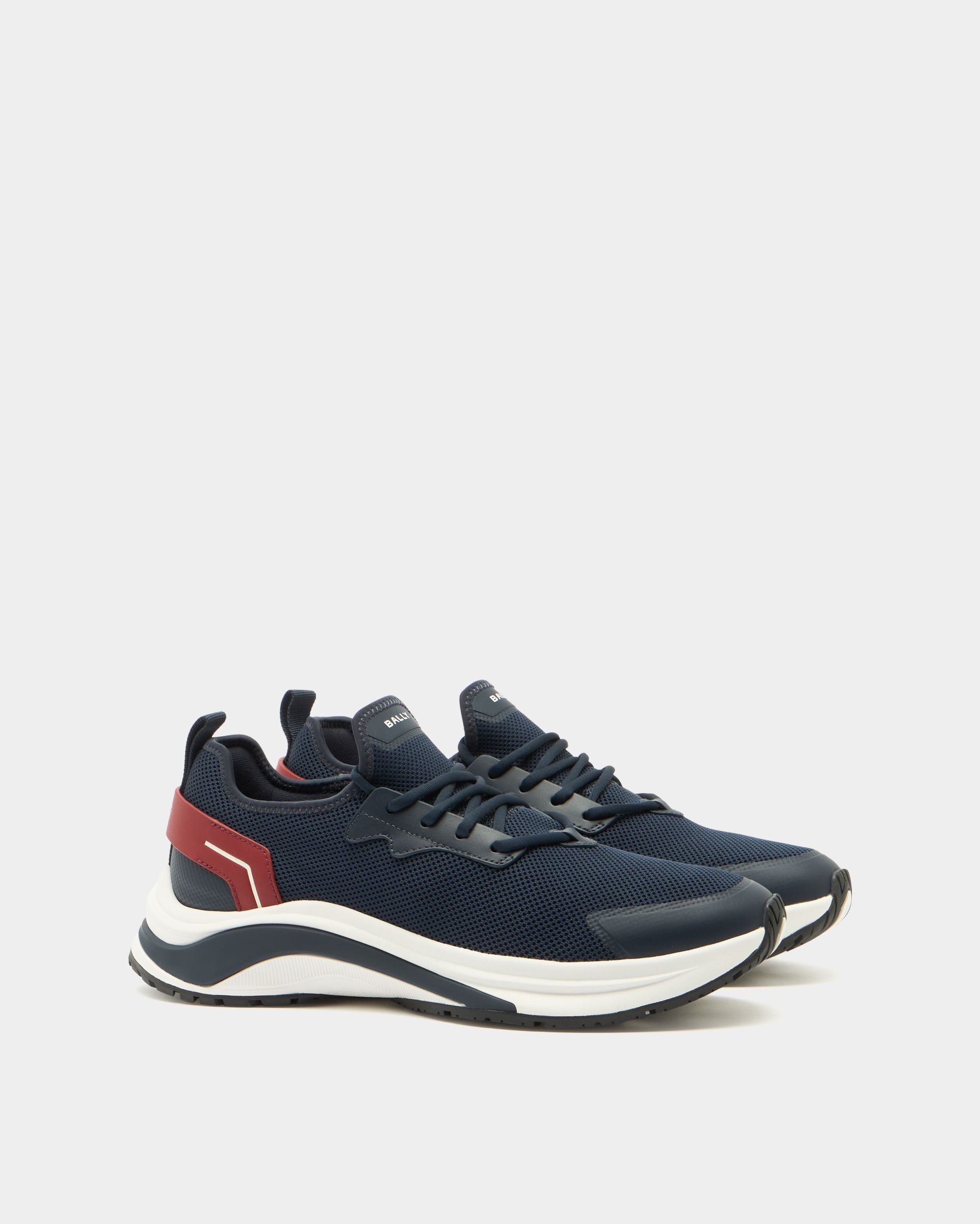 Bally Global - Woge Sneaker in Navy Blue Fabric - Blue