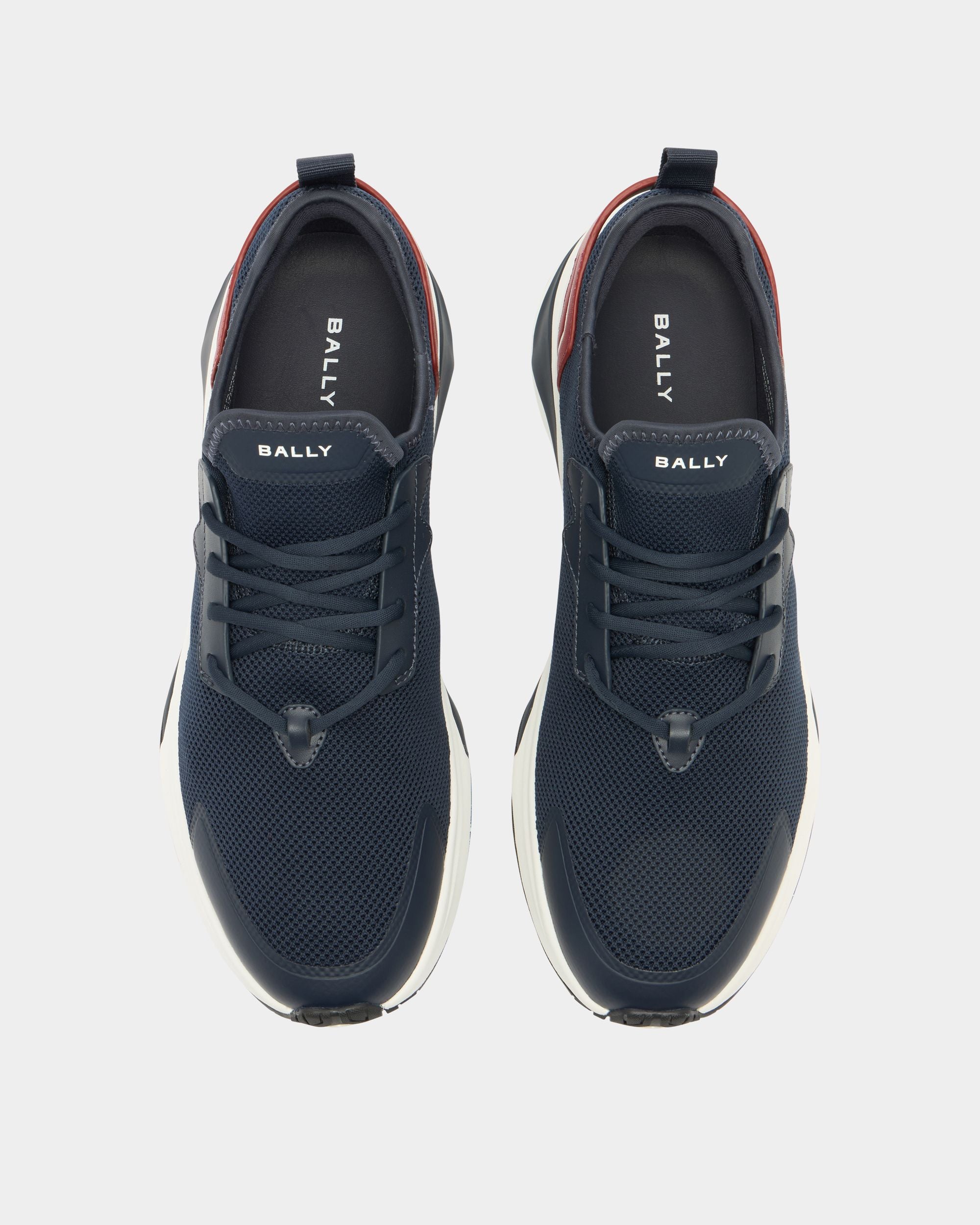 Bally Global - Woge Sneaker in Navy Blue Fabric - Blue