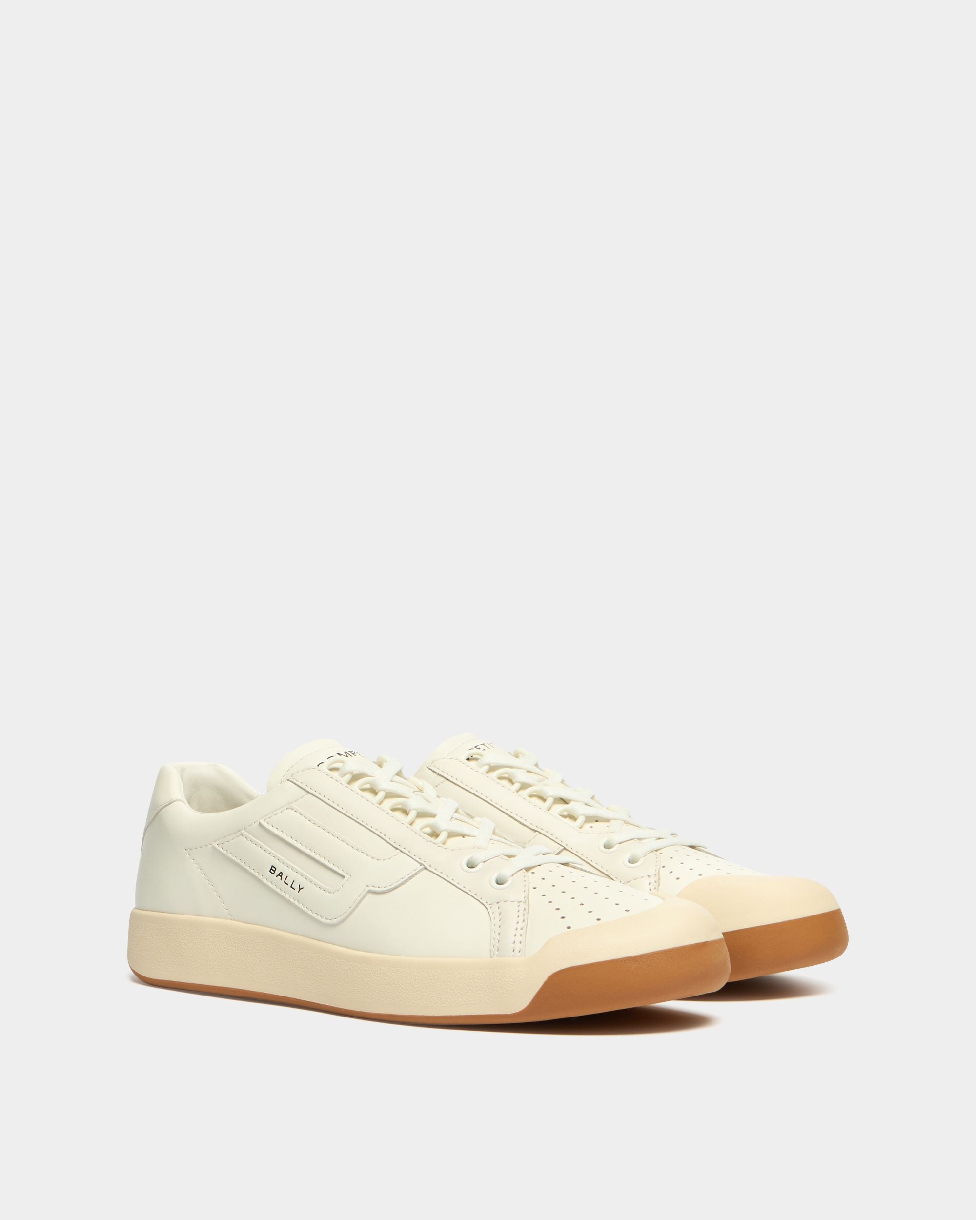 Bally Global - Competition Sneaker aus weißem Leder - White