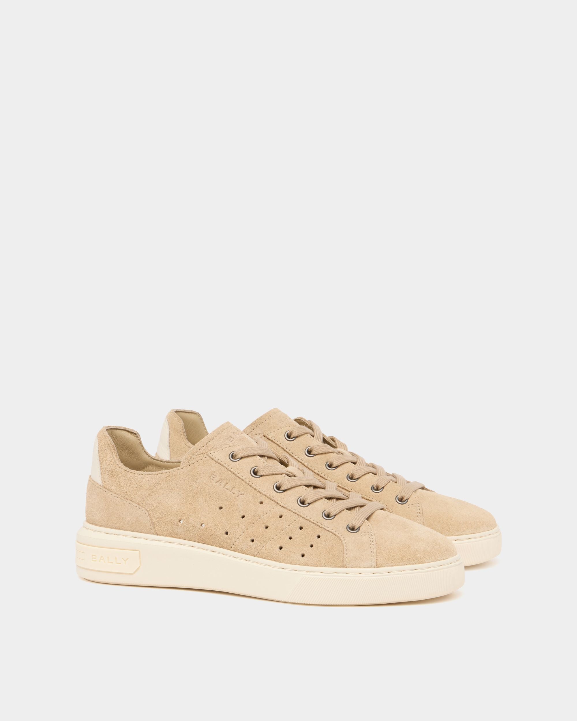 Bally Global - Sneaker Bally Lift In Pelle Scamosciata Light Beige - Beige