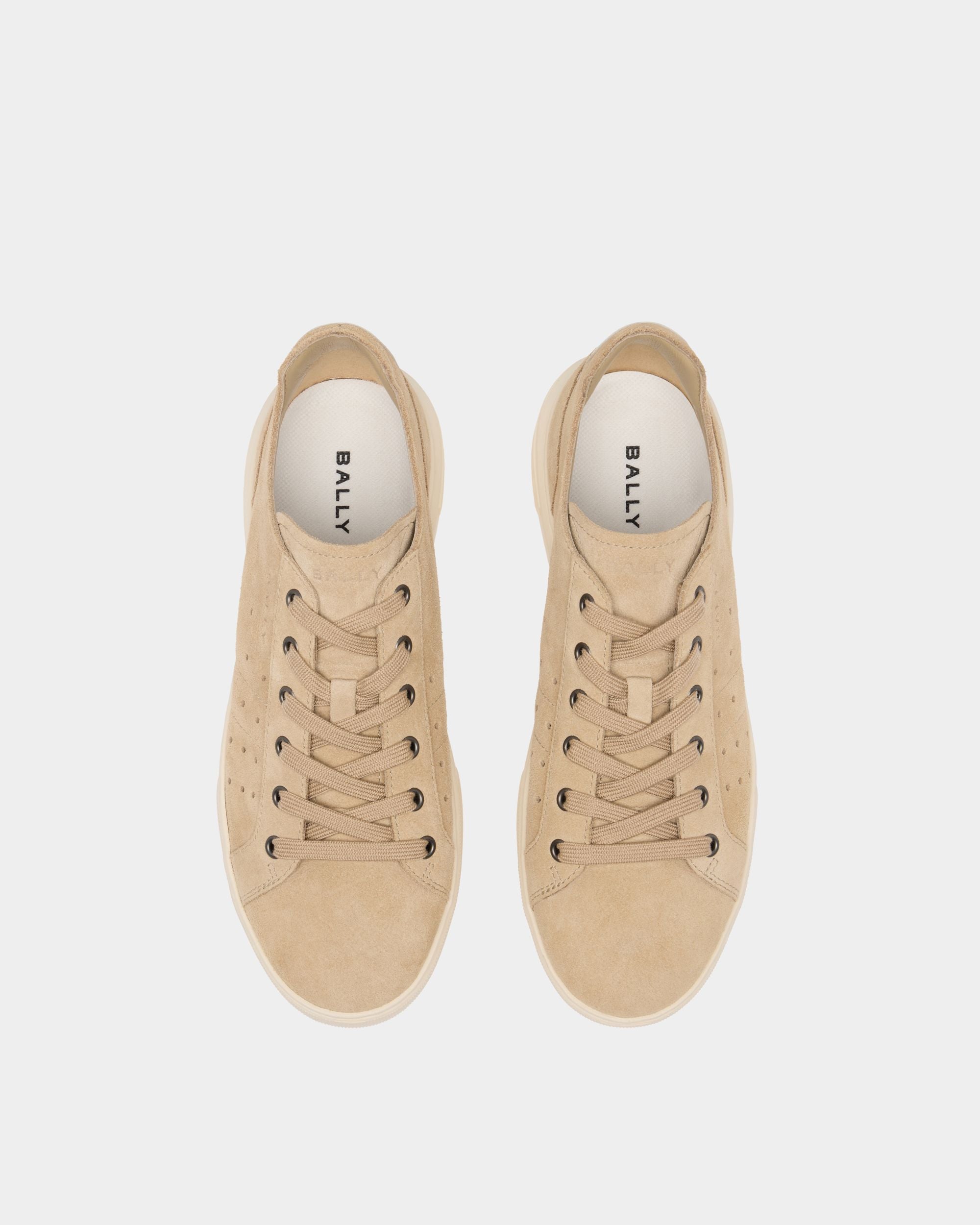 Bally Global - Sneaker Bally Lift In Pelle Scamosciata Light Beige - Beige