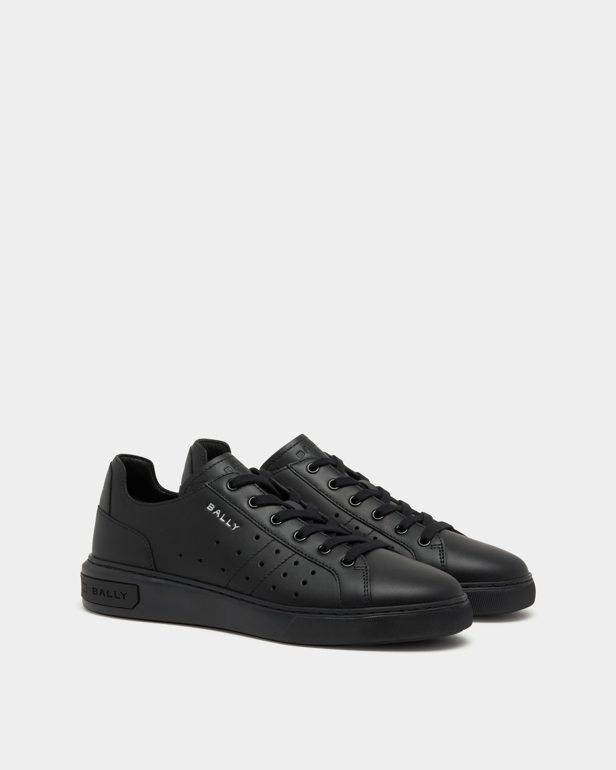 Bally Global - Bally Lift Sneaker aus schwarzem Leder - Black