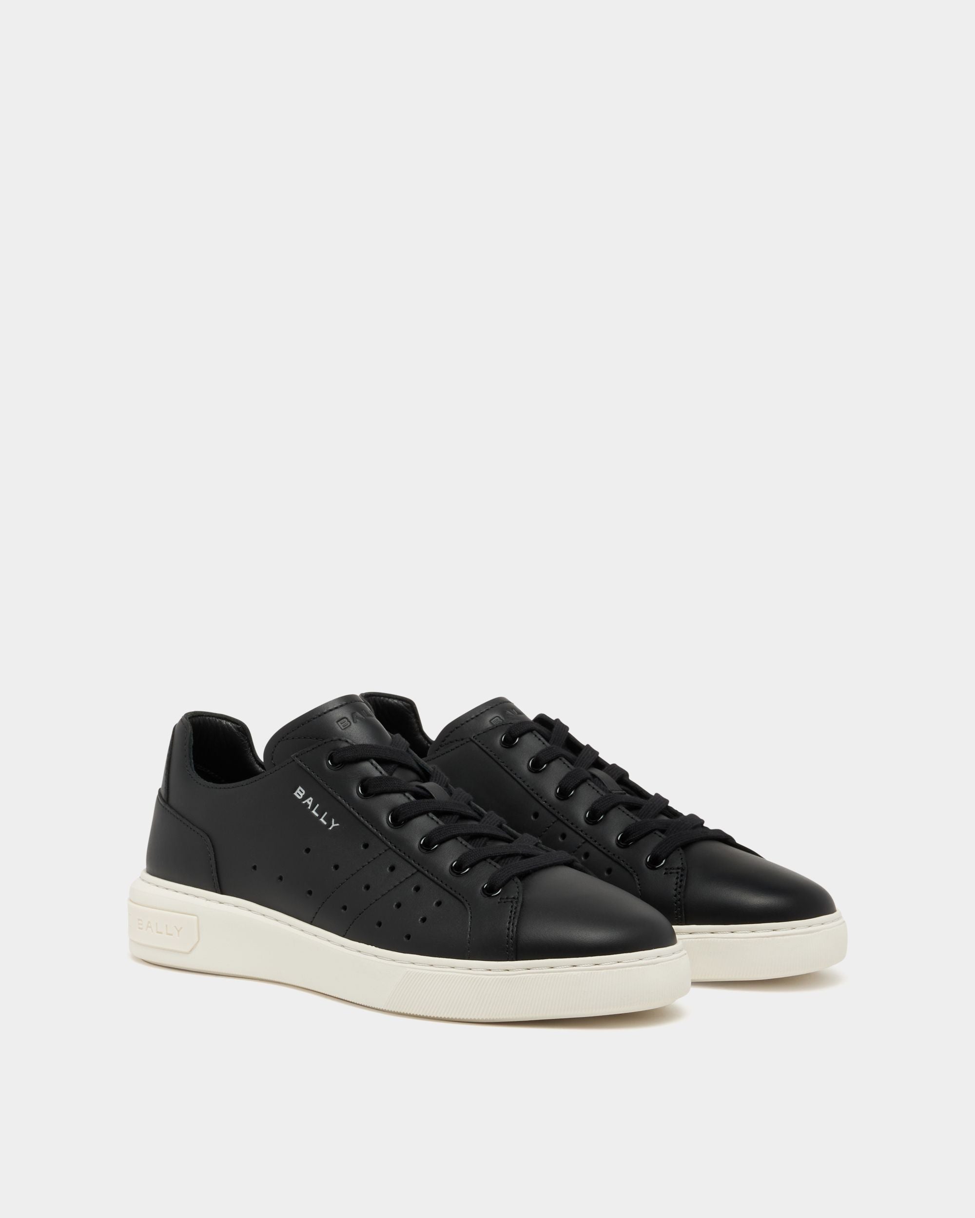 Bally Global - Bally Lift Sneaker aus schwarzem Leder - Black