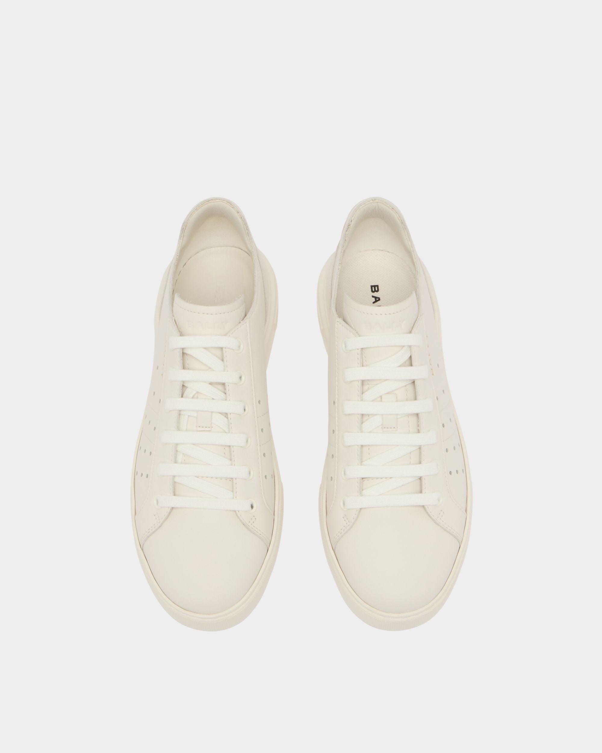 Bally Global - Bally Lift Sneaker aus weißem Leder - White